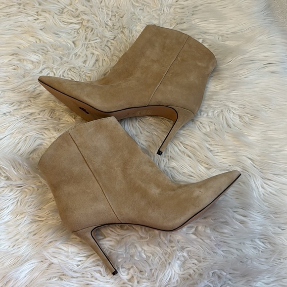 J. Crew Mushroom Suede Shaped Topline Bootie - Picture 4 of 12